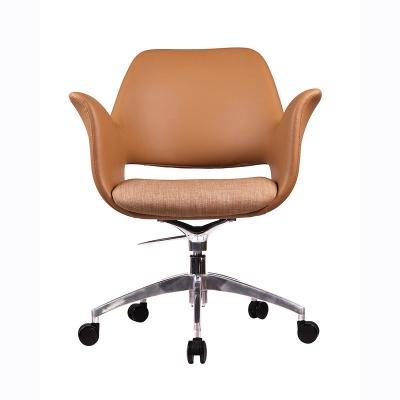 China PU Leather Chair (Height) 360 Degree Swivel Adjustable Leisure Chair Office Staff For Office for sale