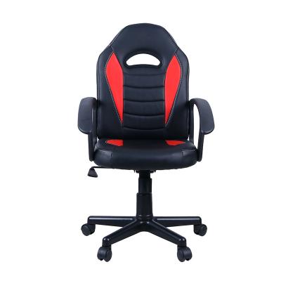 China Black And Red Leather Small Size Adjustable (Height) Game Sports Style Racing Car Home Kids Game Chair Kids Chair for sale