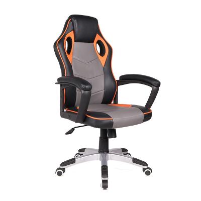 China (Height) Foshan Orange Adjustable Swivel Gaming Seat Chair Racing Office Chair With PU Hand Pad for sale