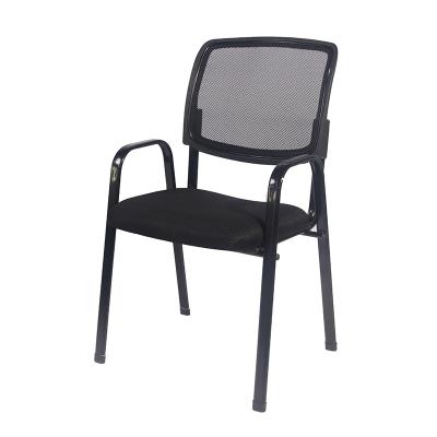 China Modern Metal Armrest Stacking Mesh Back 4 Leg Office Chair Office Guest Desk Chairs For Adult for sale