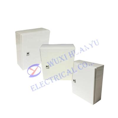 China Carbon steel electrical box sheet metal fabrication white painted waterproof outdoor electrical meter box galvanized construction ip55 cabinet for sale