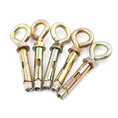 China Eye Screw Carbon Steel Yellow Zinc Steel Expansion Anchor Bolt for sale