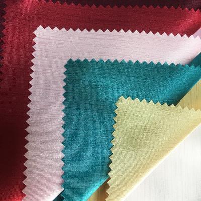 China Anti-static professional manufacturer changxing pure solid color taffeta fabric shantung satin for curtains for sale