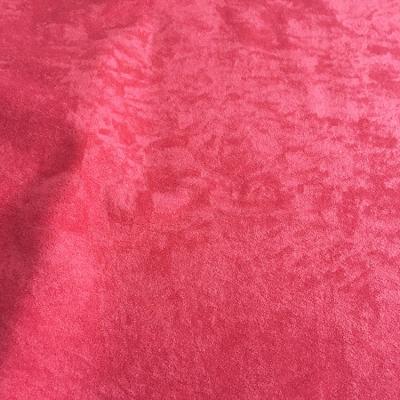 China Warp Knitted Knit Polyester Textile Tela Aloba Dappled Velvet Sofa Fabric Anti-Static for sale