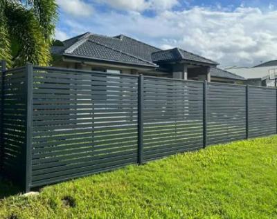 China Square Function Protective Fence Panel Alloy Aluminium Metal Picket Fencing Panels for sale