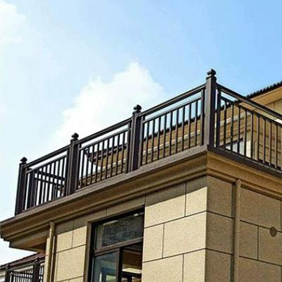 China Garden Fence Grade 6000 Series Black Powder Coated Aluminum Vertical Blade Fence for sale