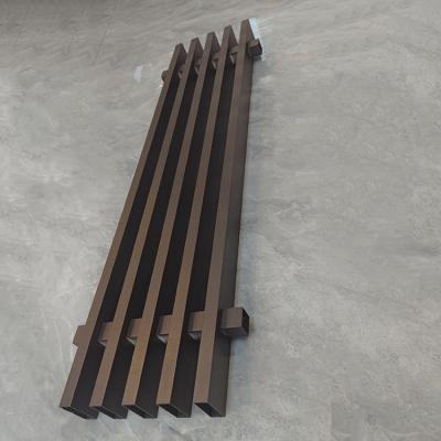 China Custom Metal Security Fence Brown Mesh Outdoor Aluminium Garden Privacy Fence for Farm for sale