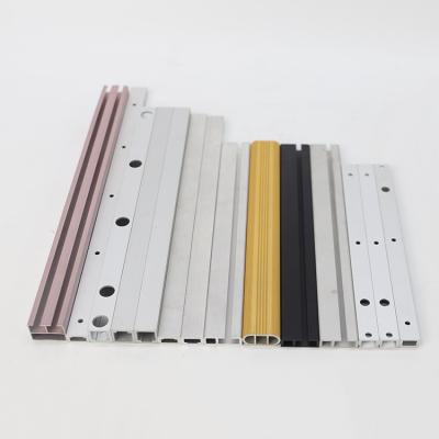 China 6063 6061 Aluminum Alloy Gold Anodized Aluminum Strip for Custom Extrusion Profiles for sale