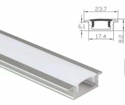 China Aluminum Anodized LED Profile for Customized Color Lighting Strips Length 5.8-6.0M for sale