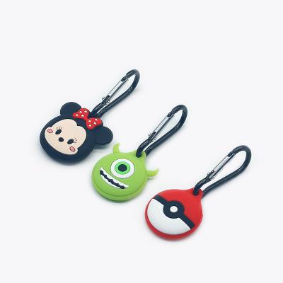 China Cute Hot Selling Amazon ebay Cartoon Silicone Air Tag Protector Cover Case With Hardware Clasp For Apple for sale