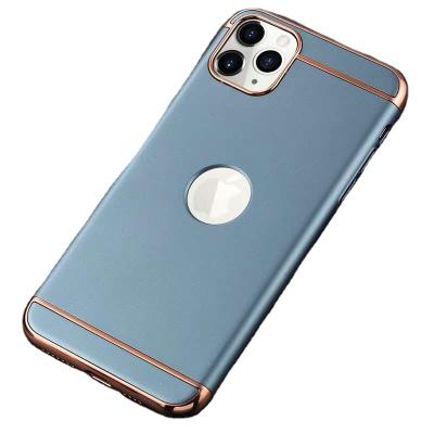 China 3 In One Freeone PC+ABS Hard Mobile Cover Electroplate Rose Gold Color Phone Case 3 In One New Mobile Case For Iphone for sale