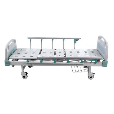 China Manual Metal Two Function Patient Bed With Detachable Head / Foot Board for sale