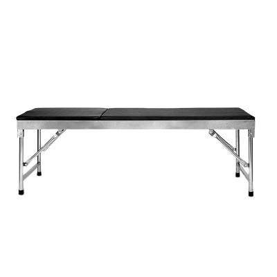 China Large Durable Stainless Steel Load Bearing Hospital Clinic Patient Table Examination Bed for sale