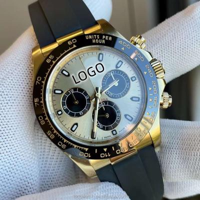 China Luxury High Quality 40mm Auto Dial Date Watch, 4130 Movement, Factory Clean/BT/Noob, Dive Water Resistant Luminous, Rubber Strap for sale