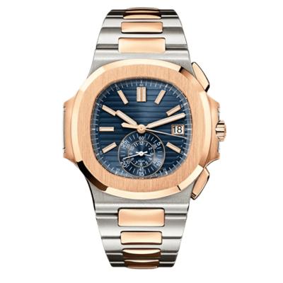 China Wholesale Multifunctional Rose Gold Luxury Automatic Date Palm Mechanical Watches for sale