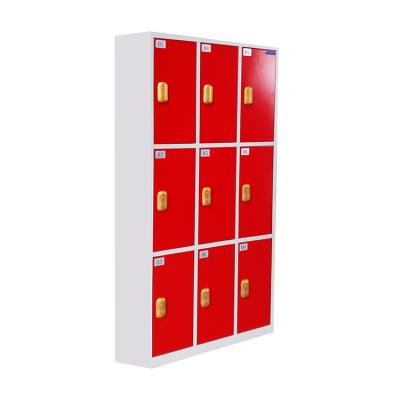 China Good Quality 9 Door Locker / 9 Door Metal Locker / Gym Room Staff Lockers Moisture Proof for sale