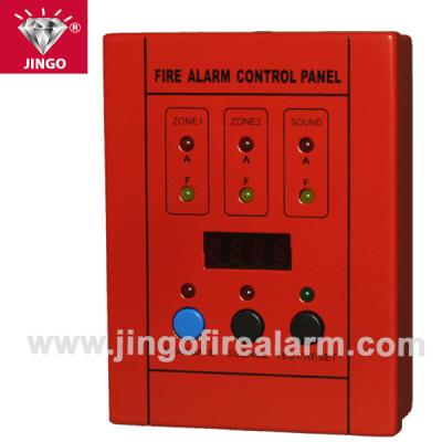 China Conventional fire alarm 2 wire systems control Slave panel 2 zones for sale