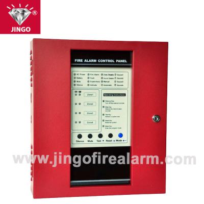 China DC24V 4 zones conventional fire alarm systems control panel for sale