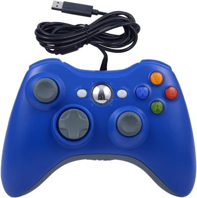 China Hot Sale Blue VIBRATION MOTOR USB Wired Game Pad Controller For Xbox 360 Slim Replacement USB Wired Gamepad for sale