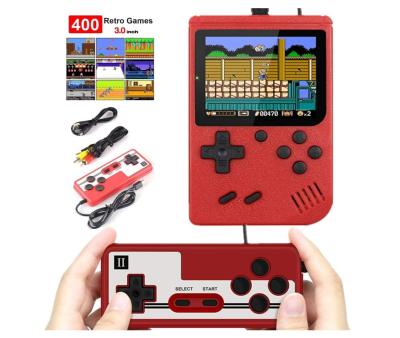 China Retro 8 Button Game Console Deluxe Version Mini Game With Video Games 2 Classic 400 Players TV Connection 1000mAh Battery for sale