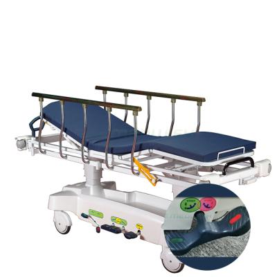 China X-Ray AG-HS001 Medical Emergency Emergency Available Stretcher First Aid Compatible Bed Hydraulic Transport Hospital Stretcher for sale