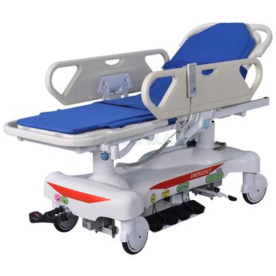 China Available AG-HS010 Imported Electric Motor Material Lower Luxury System Patient Platform Hospital Stretcher Dimensions for sale