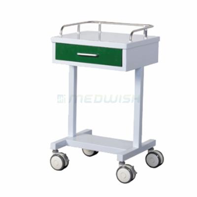 China AG-GS007 Modern Durable Hospital Furniture Reasonable Price Medical Treatment Trolley Mobile Emergency Trolley With One Small Drawer for sale