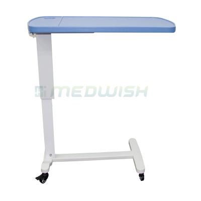 China AG-OBT003B Hospital Furniture Wholesale OEM Porcelain Modern Patient Height Adjustable Room Hospital Furniture Over Bed Table For Dining for sale