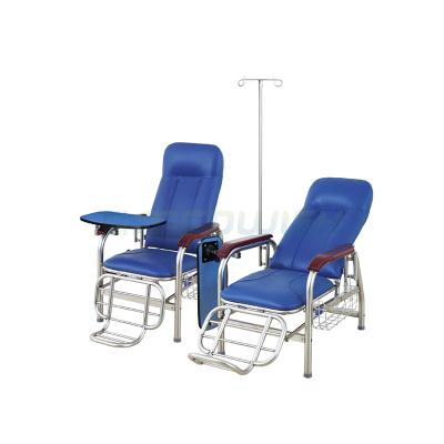 China AG-TC001B China Supplier Modern Hospital Furniture Nursing PVC Infusion Leather Adjustable Medical Chair For Patient for sale