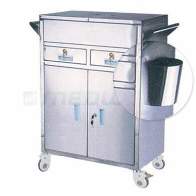 China AG-ET018-1 Modern Medical Nursing Use Medical Device Equipment Emergency Clinic Stainless Steel Mobile Hospital Trolley With Drawers for sale