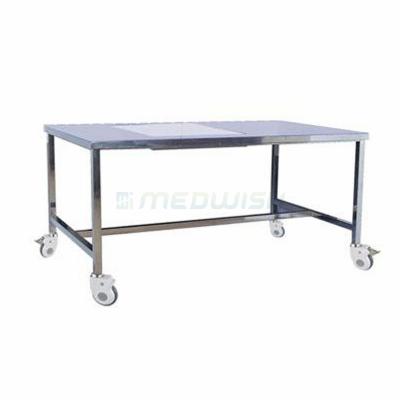 China Durable Chinese Manufacture Factory Wholesale Medical Stainless Steel Sight AG-MK004 Operating Room Hospital Mobile Worktable On Wheels for sale