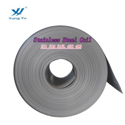 China Construction Stainless Steel 201 304 316L 430 Decorating 409 Plates/Sheet/Coil/Cold Rolled Coil Thick Stainless Steel Manufacturers 1.0mm Strip for sale