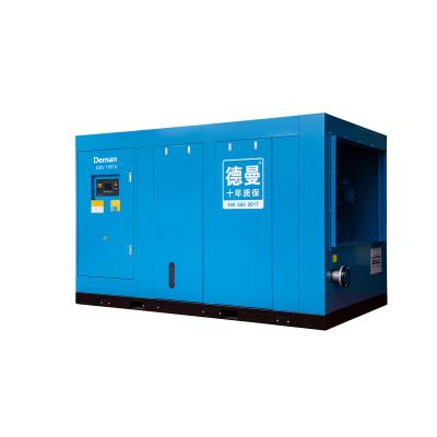 China 135kW Hot Selling Lubricated 5bar Two Motors IE4 High Efficiency Double Stage Direct Driven Screw PM VSD Air-Compressors Price for sale