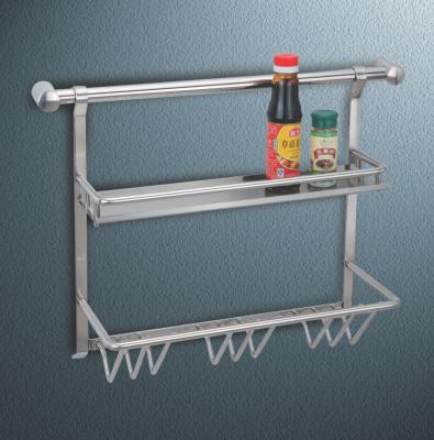 China Modern Stainless Steel Kitchen Storage Rack For Modern Kitchen Apartment Project for sale