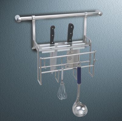 China Modern Stainless Steel Kitchen Storage Rack For Modern Kitchen Apartment Project for sale