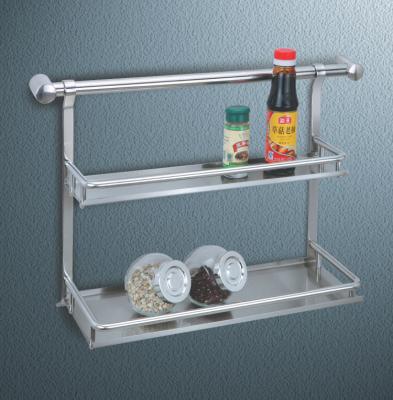 China Modern kitchen storage double rack for modern kitchen apartment project for sale