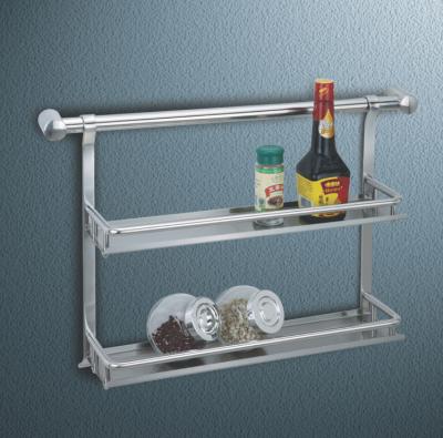 China Modern kitchen storage double rack for modern kitchen apartment project for sale