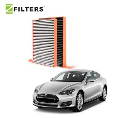 China Against dirt factory produces multi-layer activated carbon car air filter for Tesla for sale