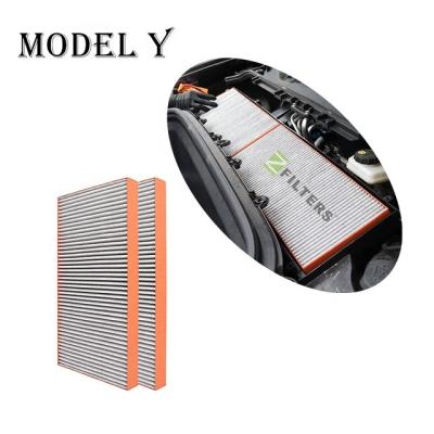 China Auto Car Air Conditioner System Replacement Parts Activated Carbon Motor Air Cabin Filter For Tesla Model Y for sale