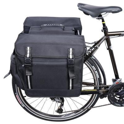 China Large Capacity Bicycle Pannier Bag Waterproof 48 L Anti Splash Double Sides Pannier Bike Traveling Bag for sale