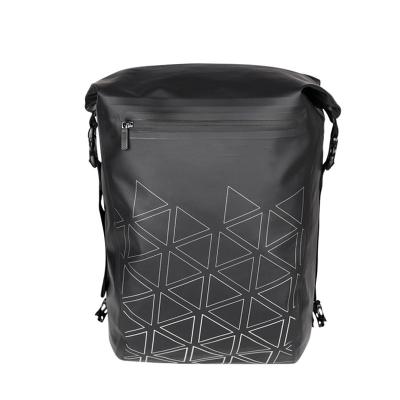 China Waterproof/Durable Large Capacity 23 L Fully Waterproof PVC Bicycle Backpack Suitable For Bike Pannier Swap Bag For Bicycles for sale