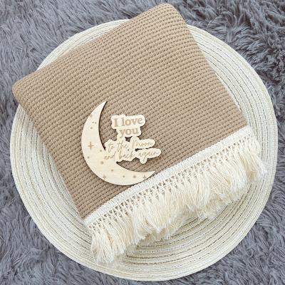 China 100%cotton Anti-Static Waffle Blanket Cotton Waffle Blanket Cotton Waffles for sale