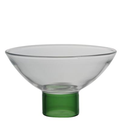 China New Design Borosilicate Glass Cocktail European Round Cup Household High Base Diamond Drink Glass Cup for sale