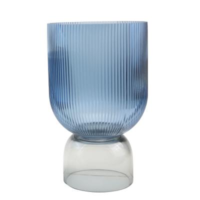 China Modern Flower Vase Household Thickened European Light Luxury Home Vase Decor Glass Vase for sale