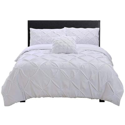 China PORTABLE linen down comforter cover - double down comforter cover - perfect double bedding set with pillowcase and complementary cushion for sale