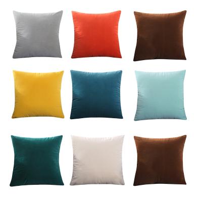 China Office Sofa Cushion Solid Color Pillow Nordic Jacket Anti-pull Velvet Removable And Washable Size By The Head Of The Back Bed for sale