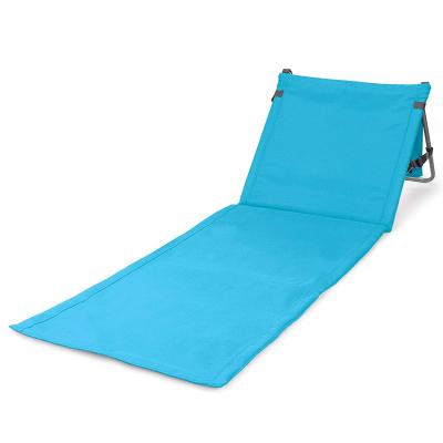 China High Quality Custom Made Fashion Beach Cover With Striped Carrying Type Popular Single Person Beach Foldable Lounger Use for sale