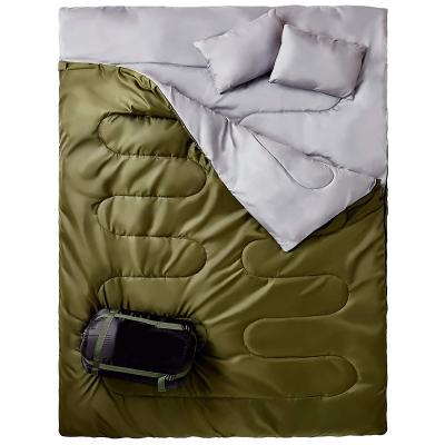 China Envelope type double sleeping bag, suitable for backpacking, camping or hiking, medium double XL! Waterproof sleeping bag for 2 people, suitab for sale