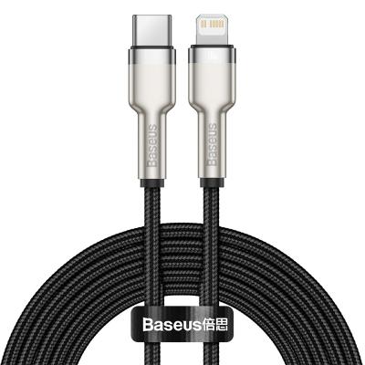 China Mobile Phone Cafule Series Metal USB Type C To IP 20W Nylon Charging USB Data Cable PD for sale