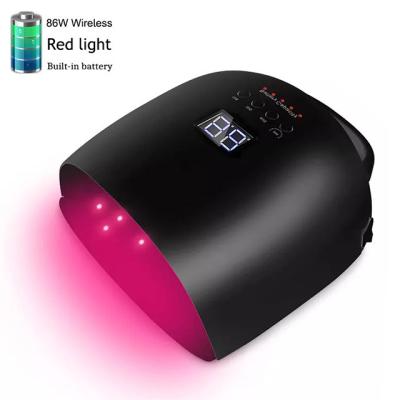 China LED Gel Fast Curing World's First Lamp With Unique Design On Curing Inch High Power 86w Portable Nail Lamp Light Led UV Gel Lamp Nail Dryer for sale